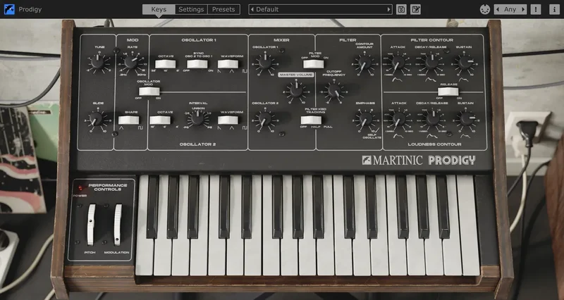 Martinic Prodigy interface