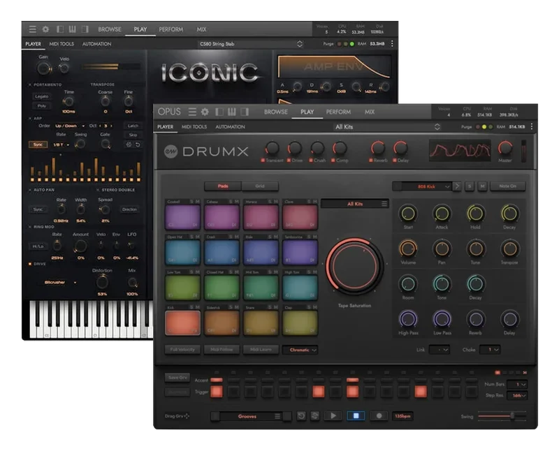 EastWest Sounds DrumX + Iconic Bundle interface