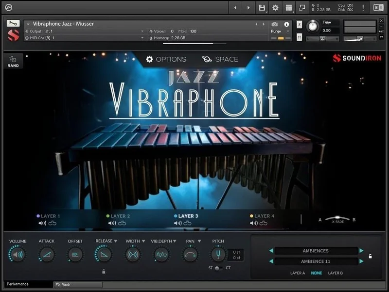 Soundiron Jazz Vibraphone interface