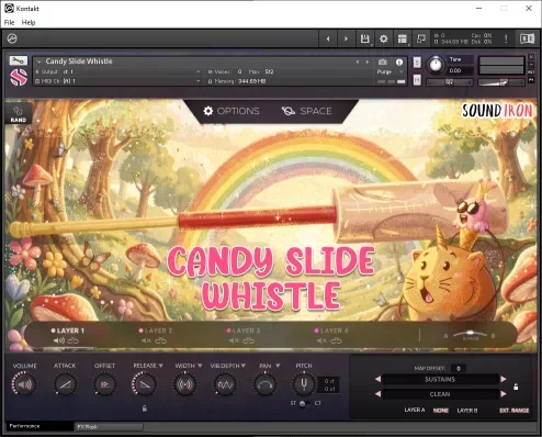 Soundiron Candy Slide Whistle Pop interface