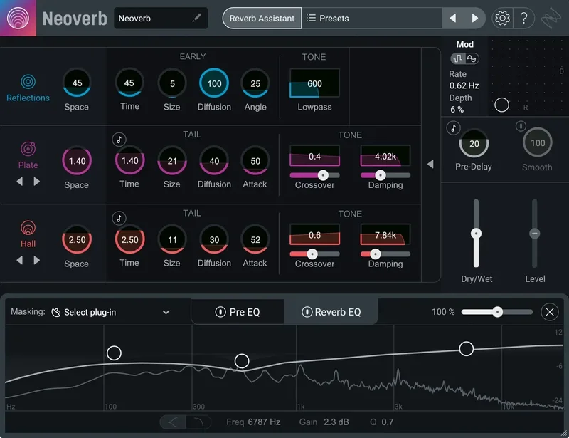 iZotope Neoverb EDU interface