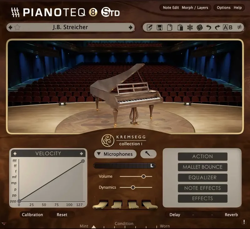 Pianoteq Kremsegg Collection 1 interface