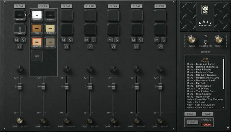 GGD Studio Cabs: Cali Oversized Edition interface