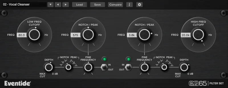 Eventide EQ65 interface