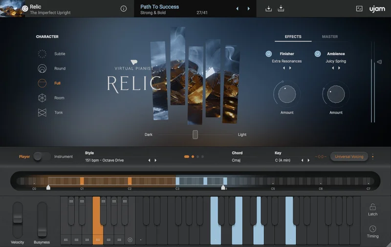 ujam Virtual Pianist RELIC Crossgrade from any Paid UJAM Virtual Pianist Product interface