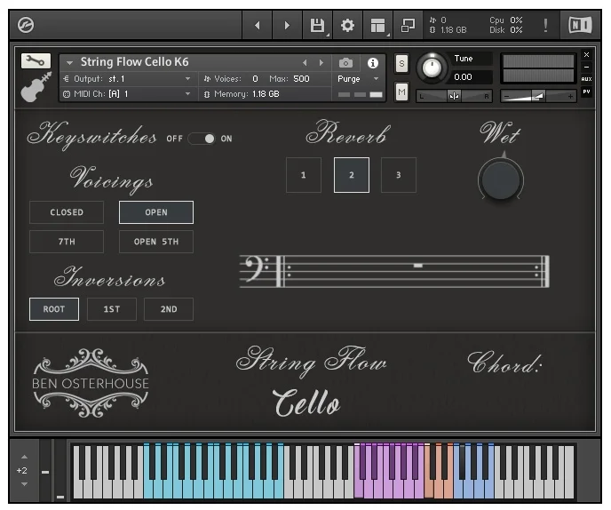 Ben Osterhouse String Flow Cello interface