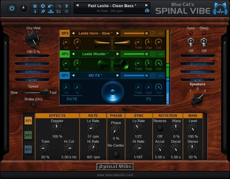 Blue Cat Audio Blue Cat's Spinal Vibe interface