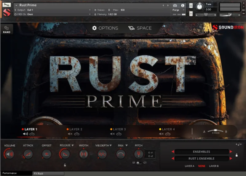 Soundiron Rust Prime interface