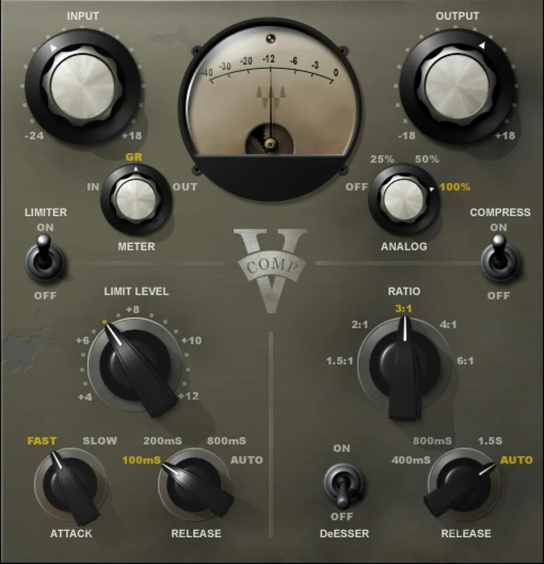 Waves V-Comp interface