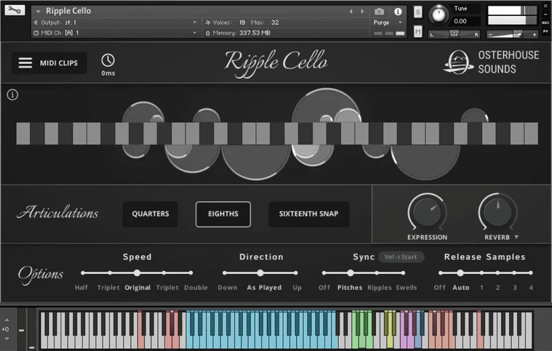 Ben Osterhouse Ripple Cello interface