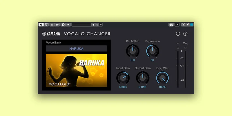 Vocaloid Vocalo Changer interface