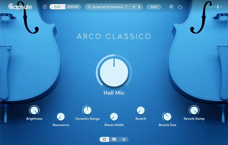 Capsule Audio Arco Classico interface
