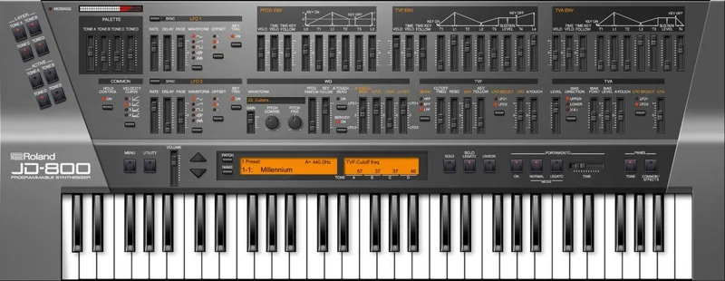 Roland JD-800 interface