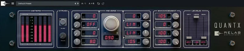 Relab QuantX Natural Resonance Reverb interface