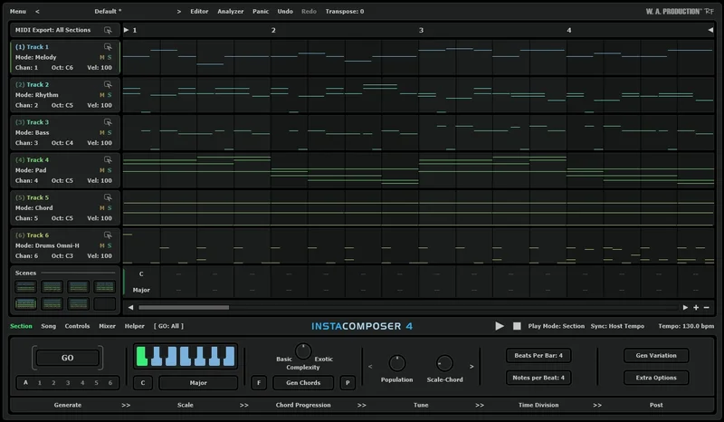 W. A. Production InstaComposer 4 Upgrade from InstaComposer 3 interface