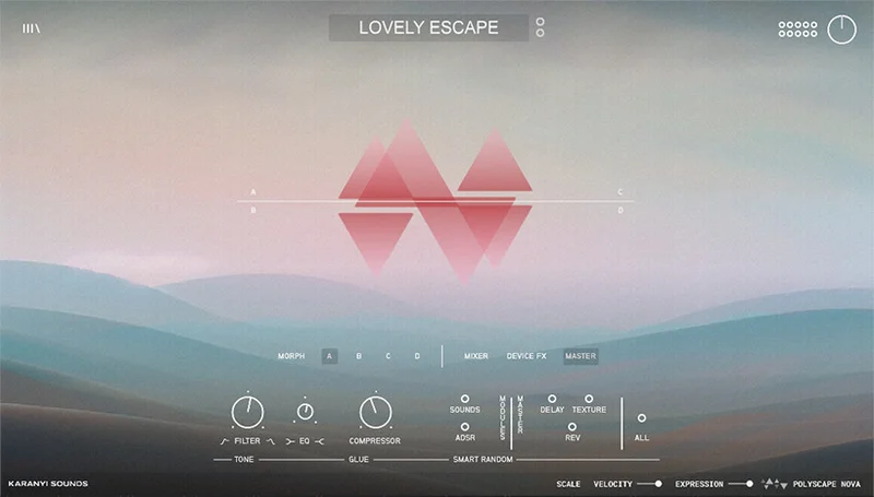 Karanyi Sounds Polyscape Nova interface