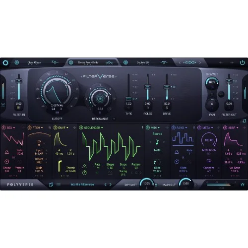 Polyverse Music Filterverse interface