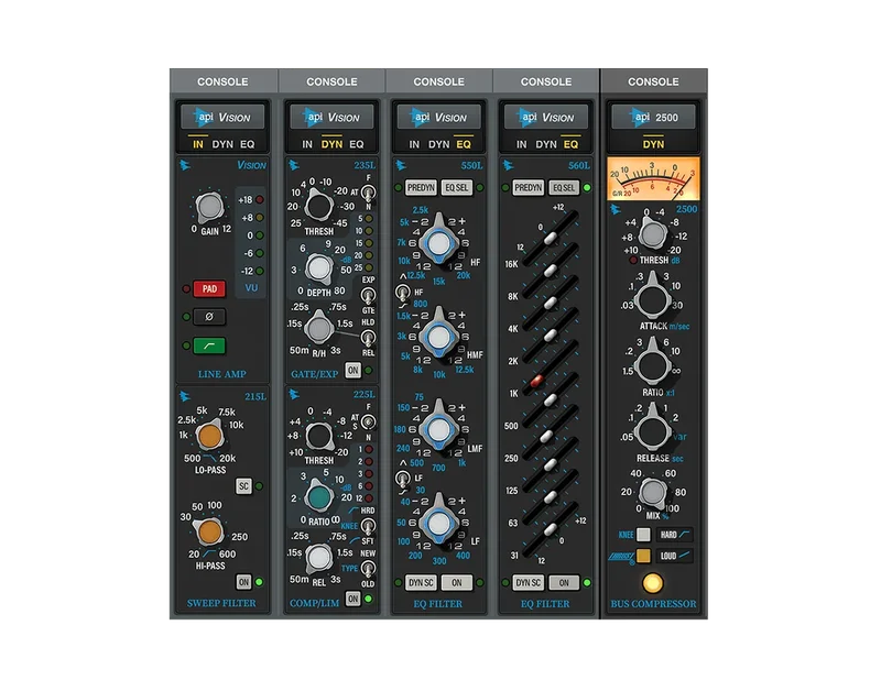 Universal Audio LUNA API Vision Console Emulation Bundle interface
