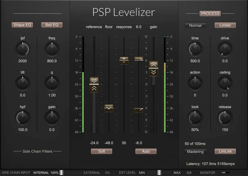 PSP Levelizer interface