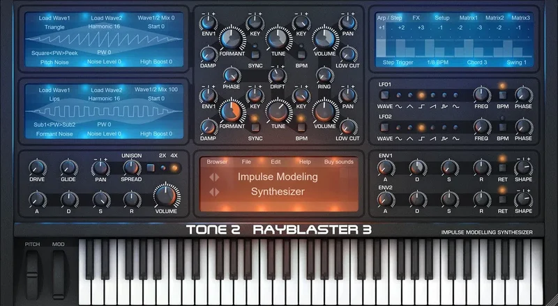 Tone2 RayBlaster 3 interface