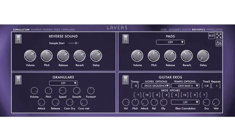 Audiofier Modus & Forma: Ambient Electric interface