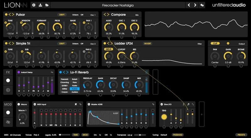 Unfiltered Audio LION interface