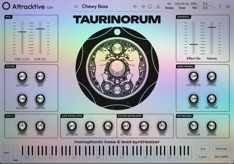 Tracktion Attracktive: Taurinorum interface