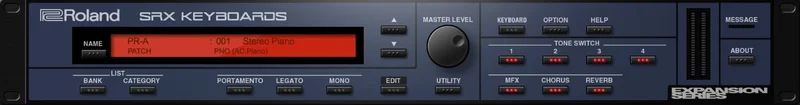 Roland SRX KEYBOARDS interface