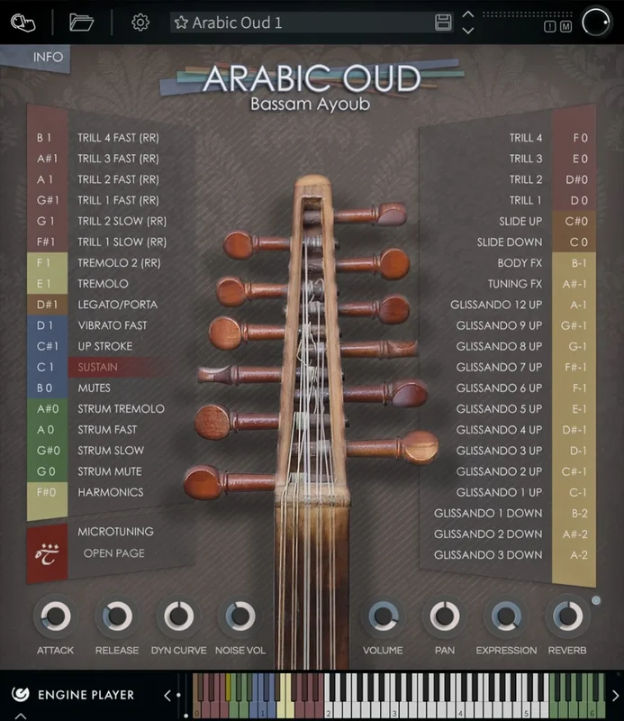 Engine Audio Arabic Oud interface
