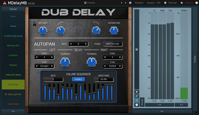 MeldaProduction MDelayMB interface
