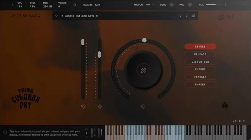 Spitfire Audio Trinz - Colours PST interface