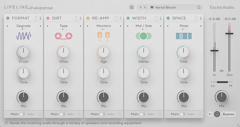 Excite Audio Lifeline Expanse (Upgrade from any single Lifeline Module) interface