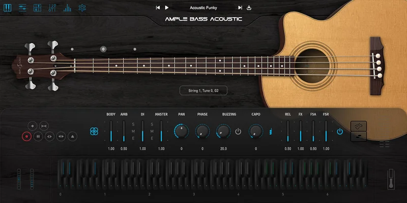 Ample Sound Ample Bass Acoustic interface