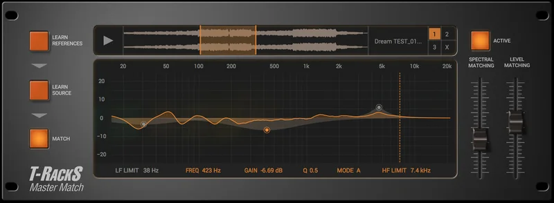 IK Multimedia Master Match interface