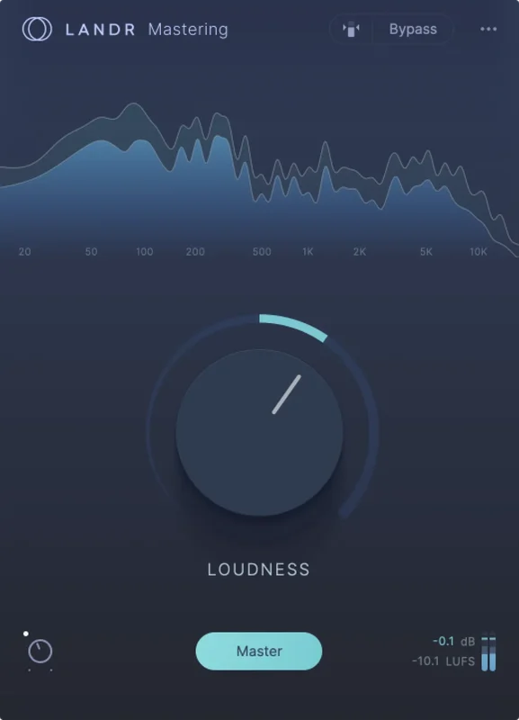 LANDR Mastering Plugin SE interface