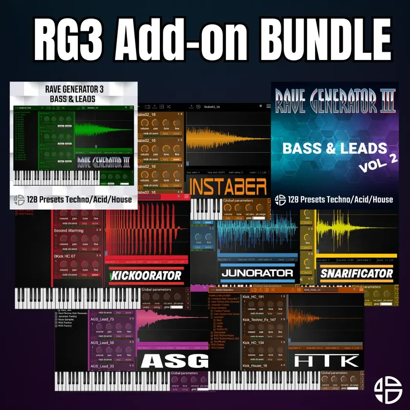 Audio Blast Rave Generator 3 Add On Bundle interface
