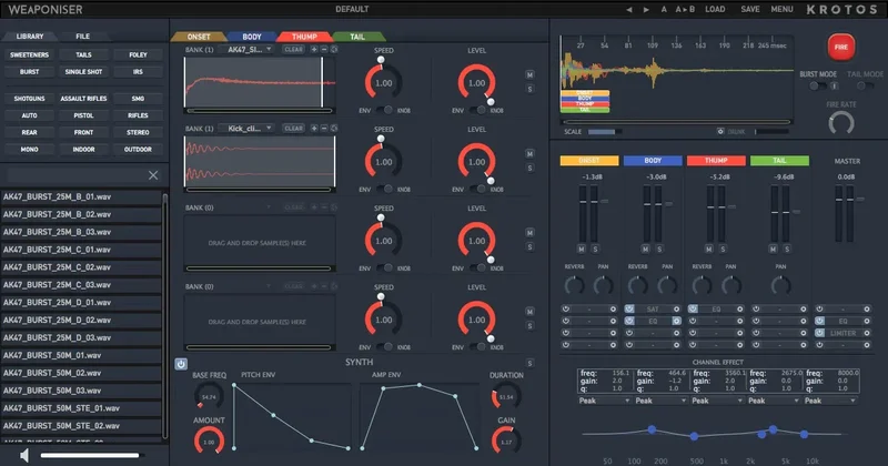 Krotos Weaponiser Fully Loaded Upgrade from Weaponiser Basic interface