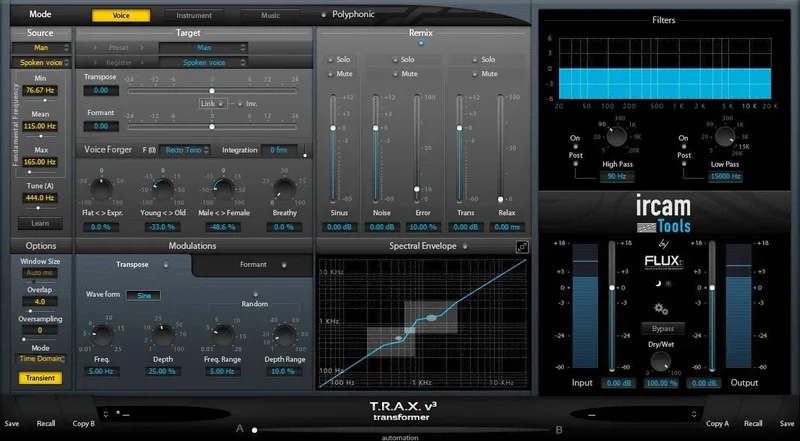 Flux IRCAM Trax V3 Bundle interface