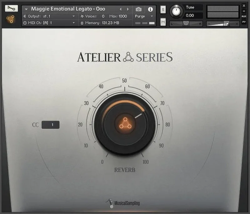 Musical Sampling Atelier Series Maggie interface
