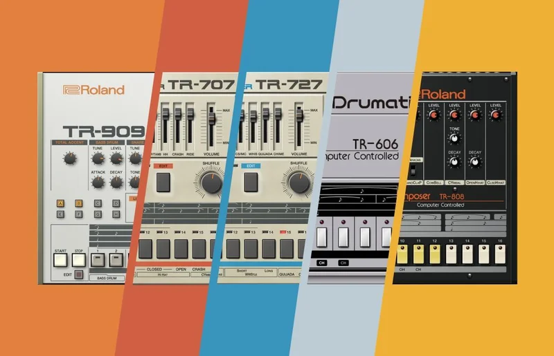 Roland Drum Machine Collection interface