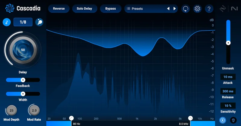iZotope Cascadia interface