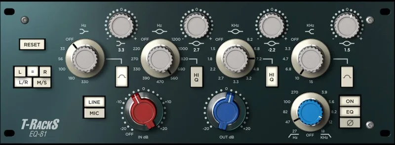 IK Multimedia T-RackS EQ-81 interface