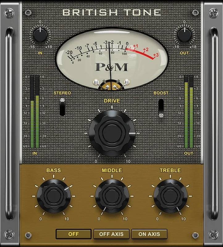 Plug and Mix British Tone interface