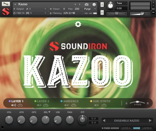 Soundiron Kazoo interface