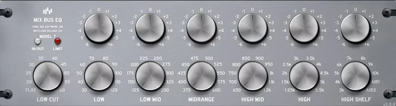 Final Mix Mix Bus EQ III interface