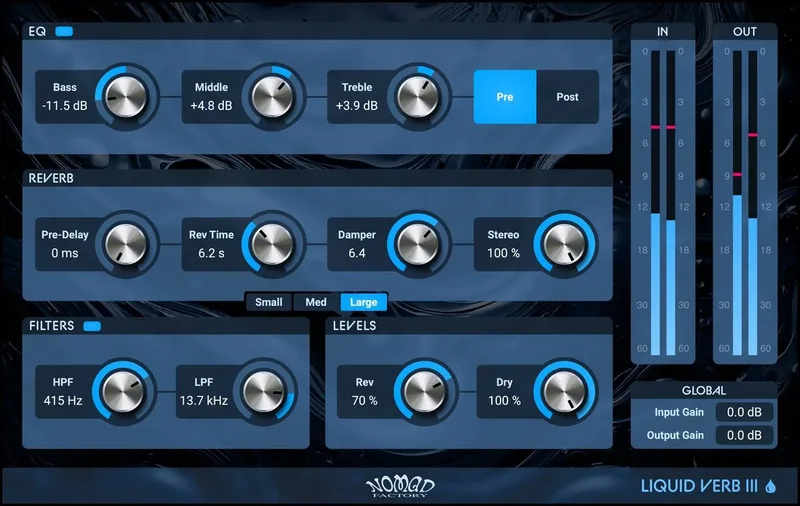 Nomad Factory Liquid Verb II interface