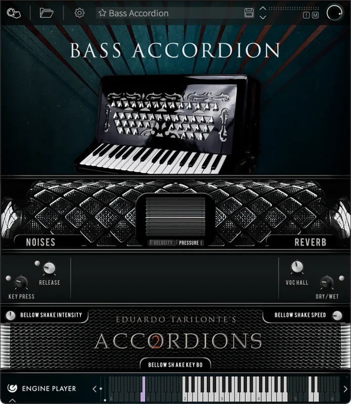 Engine Audio Accordions 2: Bass Accordion interface