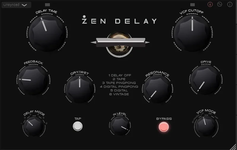 Liquid Sky Zen Delay interface