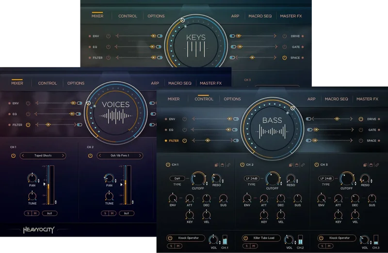 Heavyocity Heavyocity Keys & Synth Bundle (Exclusive) interface