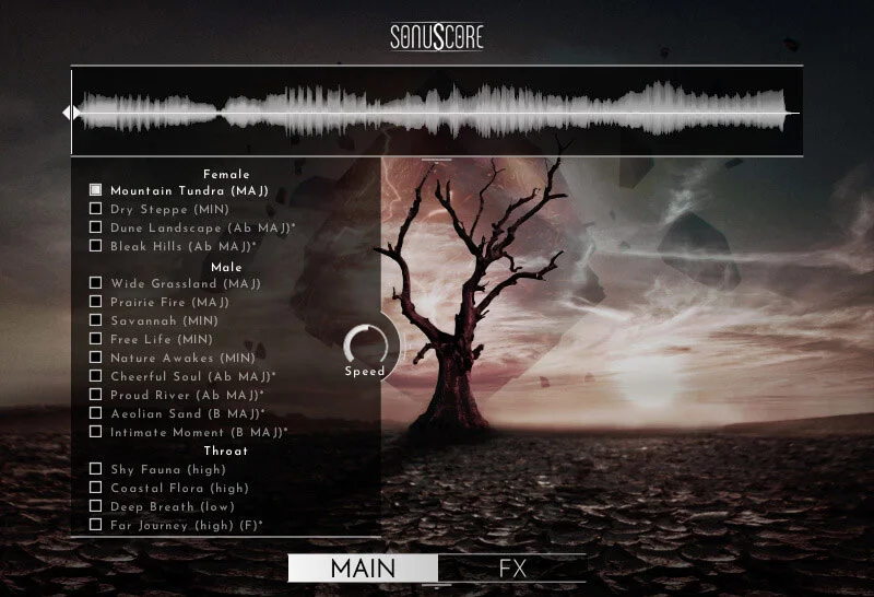 Sonuscore Mongolian Voices - Ancient Phrases interface